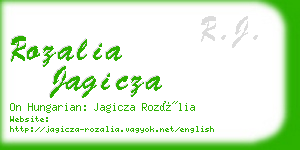 rozalia jagicza business card